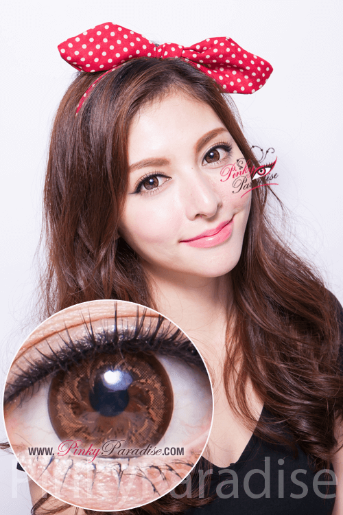 GEO Mimi Cafe Macchiato Brown Circle Lenses (Colored Contacts)