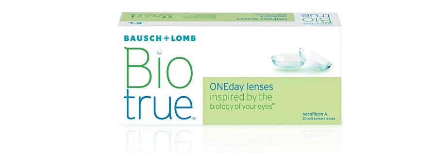 Bausch & Lomb Biotrue daily disposable clear contacts