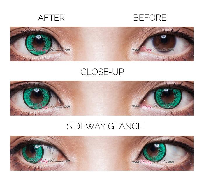 EOS New Adult Green Circle Lenses (Colored Contacts)