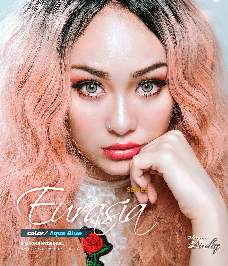 Pinky Eurasia Aqua Blue Circle Lenses