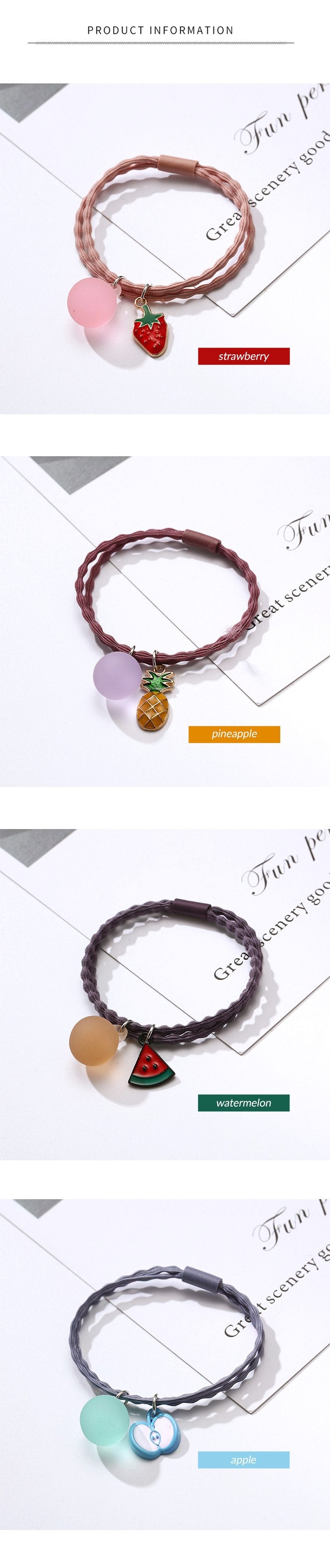 Fruit Charm Hair Tie 2