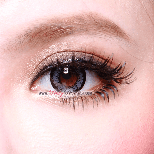 Geo Angel Grey Circle Lenses Close-up