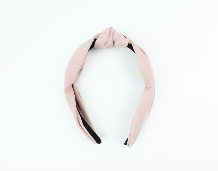 Knotted Bow Headband Pink 3