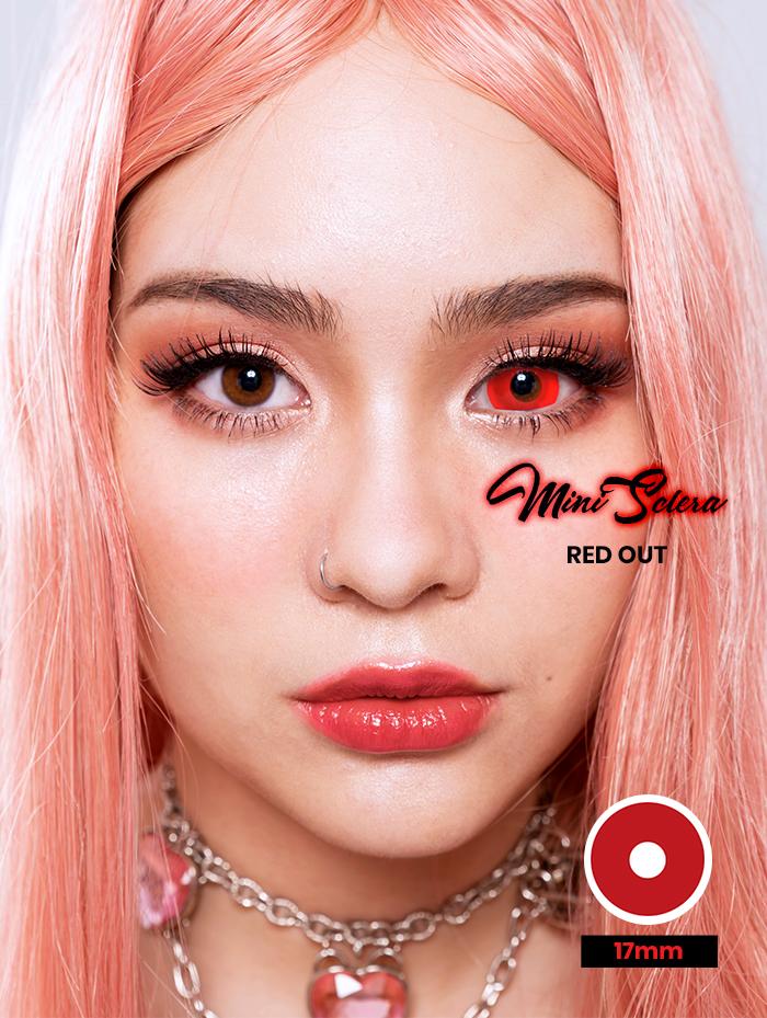 mini sclera red out