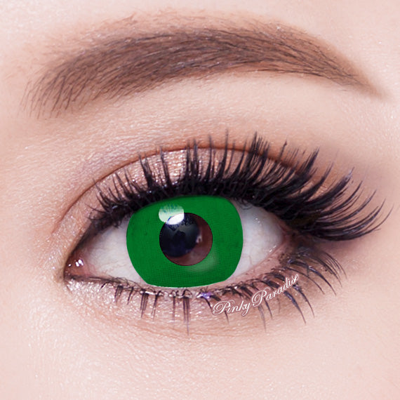 Green UV i Glow 1 Day Colored Contact Lenses, Fancy Dress