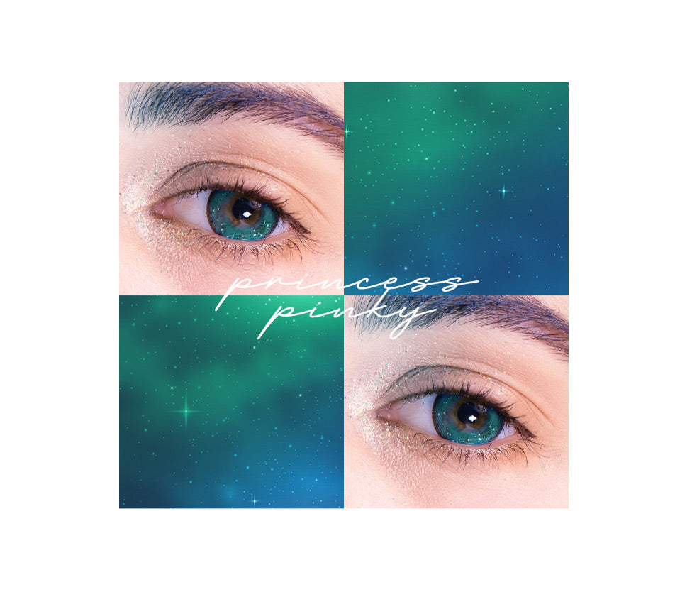 Princess Pinky Galaxy Green – The best and vivid colored contacts for cosplay