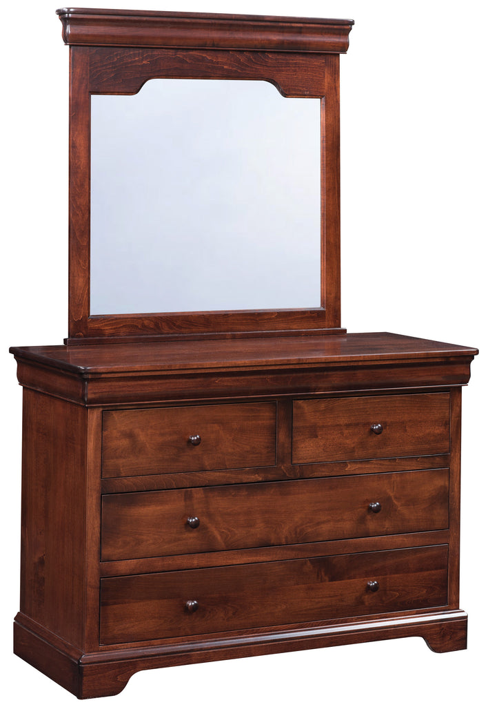 Single Dresser With Mirror Louis Phillipe Collection Am225 0001