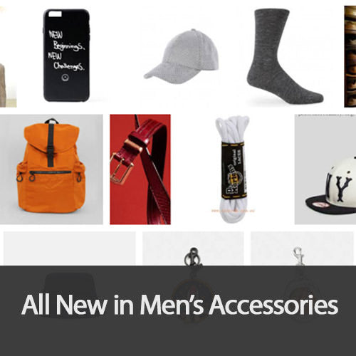 All new in men's accessories