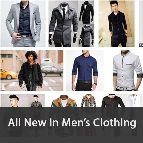 All new in men's clothing