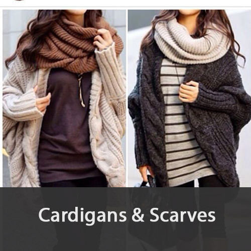 Women's Cardigans and Scarves