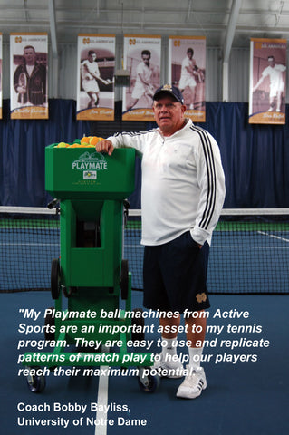 Coach Bobby Bayliss endorses Active Sports for Playmate sales & service.