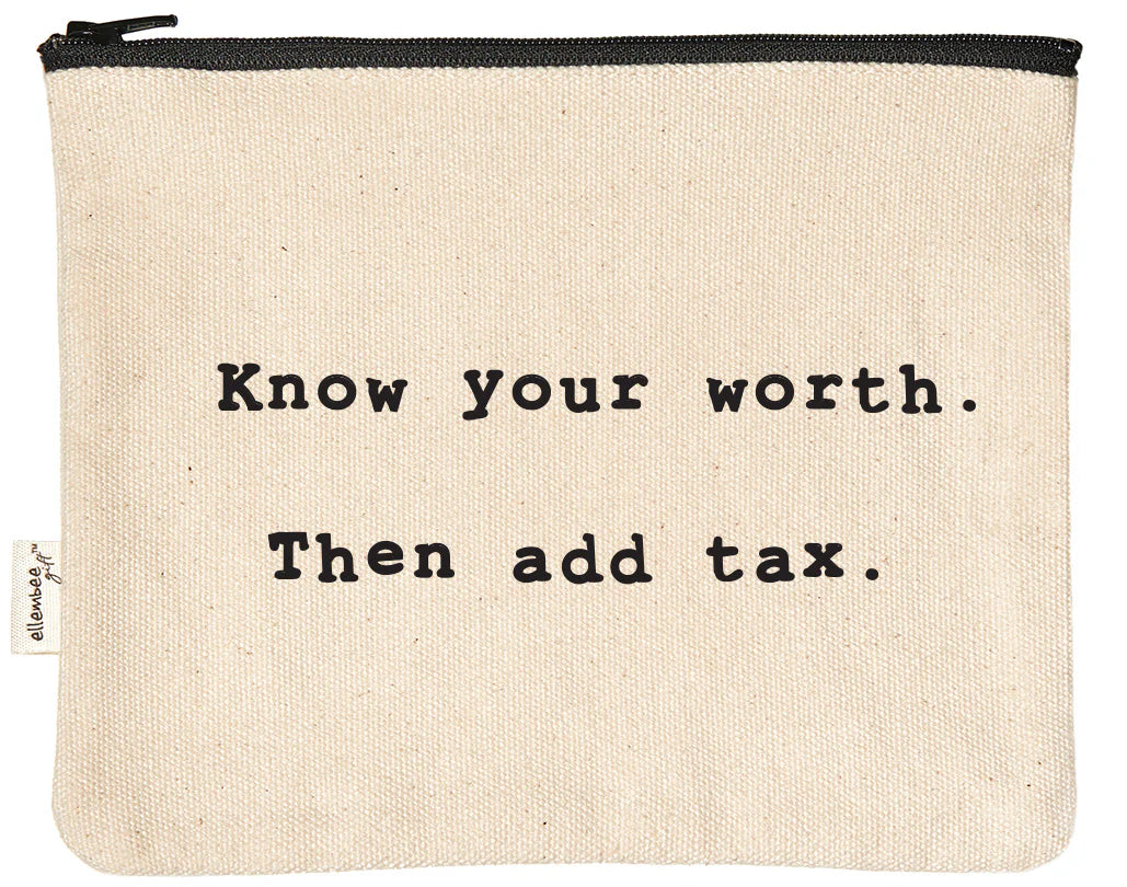 ADD TAX ZIPPER POUCH