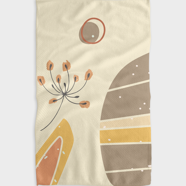 Geometry Smell the Flowers Kitchen Tea Towel – Cute & Comfy