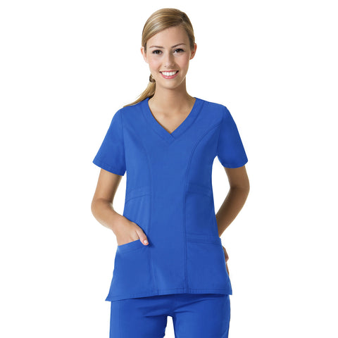 Maevn Curved V-Neck Top - 1214 – Mary Avenue Scrubs