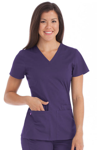 MC2 by Med Couture Everyday V-Neck Solid Scrub Top - 8497 – Mary Avenue ...
