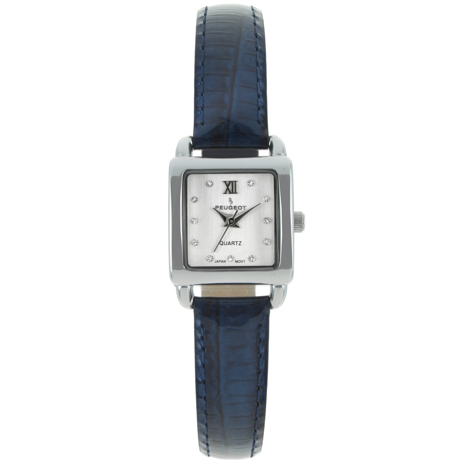 Peugeot Women Watch Silver Rectangular Silver DIal and Leather