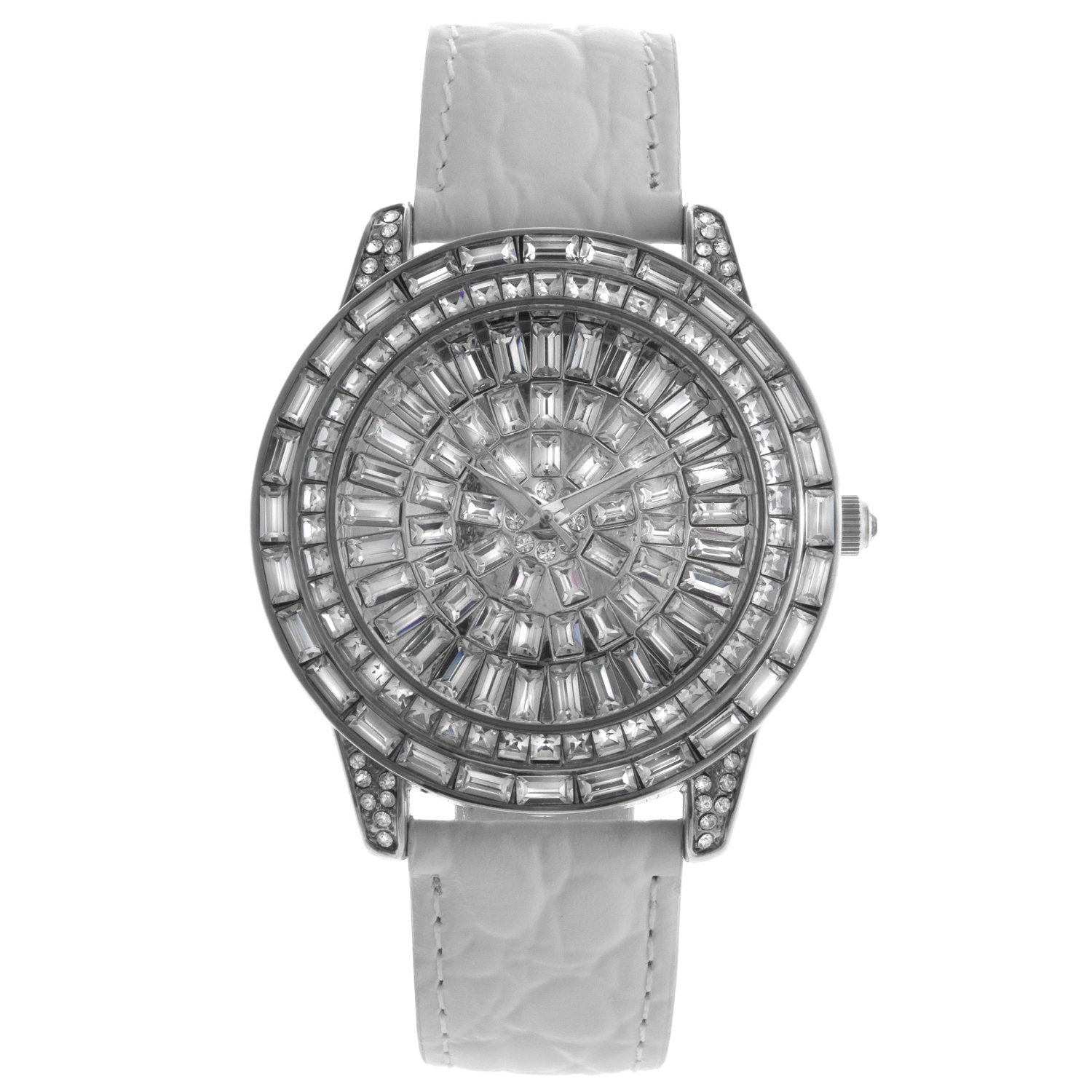 Women s Crystal Couture Watch with Leather Band Peugeot Watches