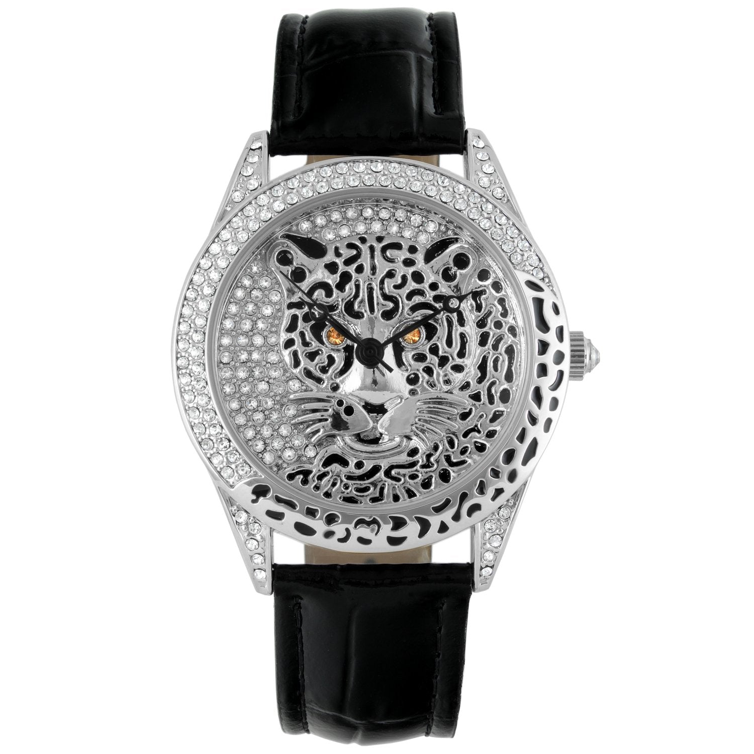 Women's Jeweled Evening Watch 6 Strands of Genuine Swarovski