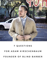 *7 Questions* with @newlondonnyc - we have Adam Kirschenbaum Founder of Blind Barber 🙌🏻