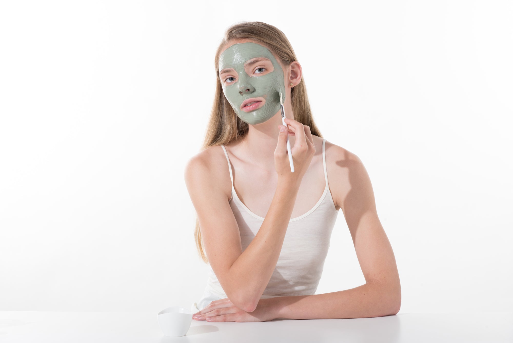 green clay mask