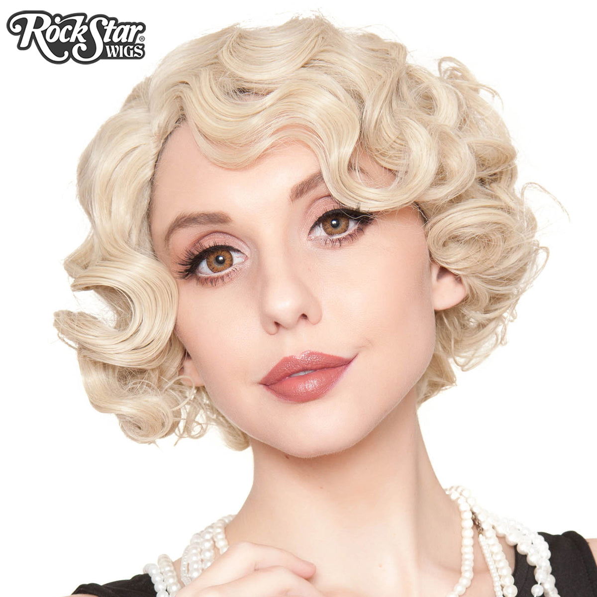 Rockstar Wigs 1920 S Flapper Finger Waves Blonde 00838