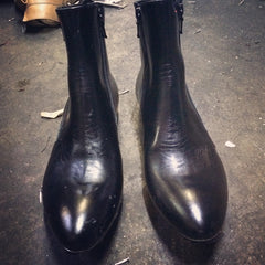 The Georgios Zipper Boot at the factory