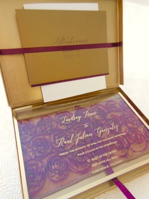 Boxed Wedding Invitation