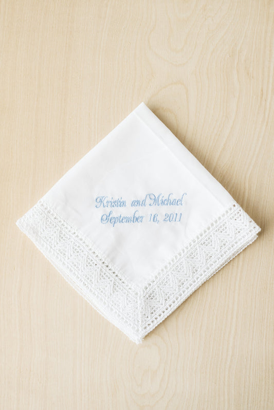 Men's Monogrammed Boxed Initial Handkerchief