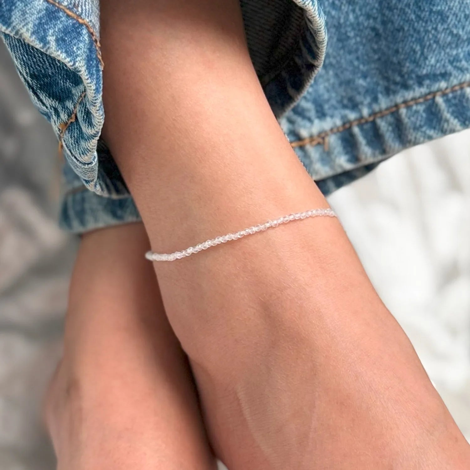 Clear Quartz Anklet 2