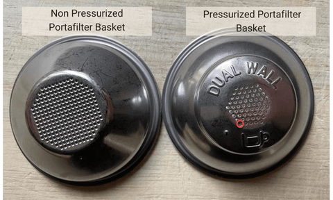 Pressurised Portafilter Baskets