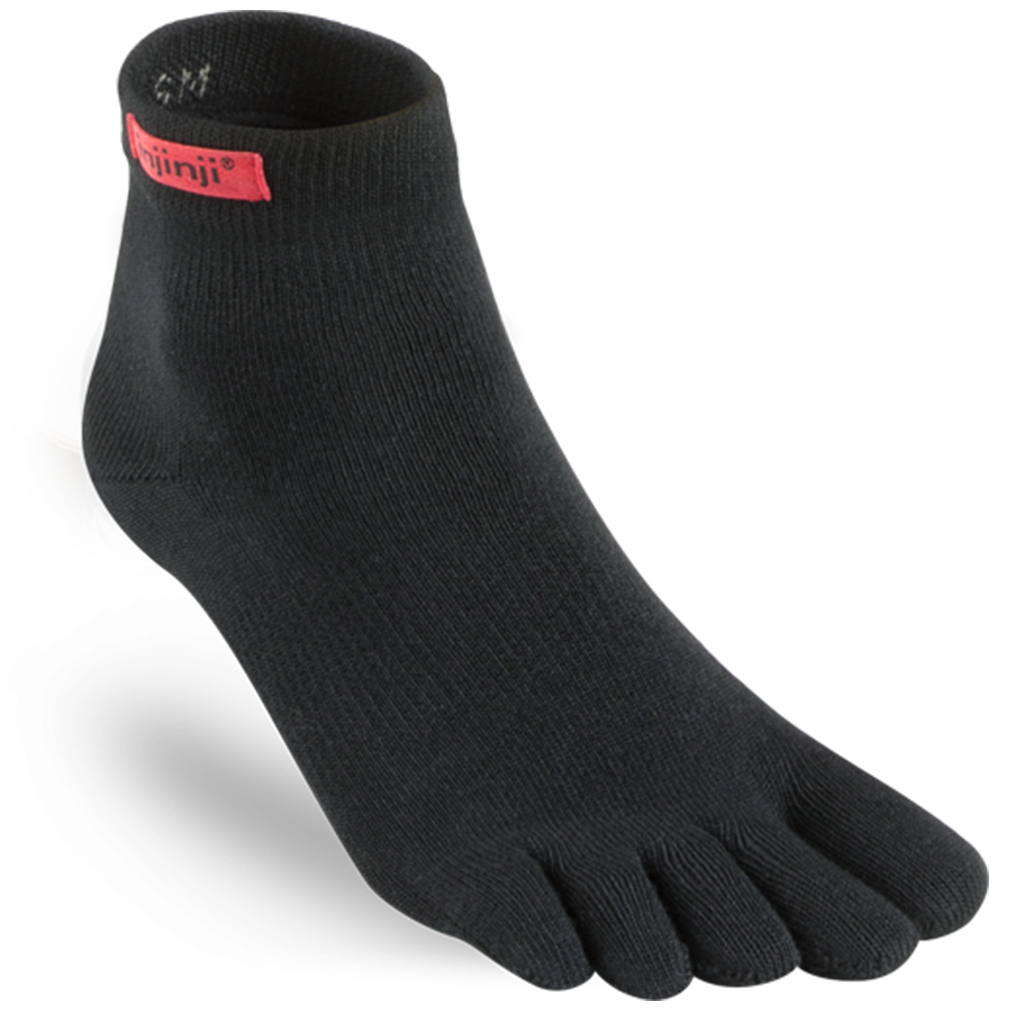 Injinji Outdoor Midweight Mini-Crew Merino Wool Toe Socks - Slate | Feetus