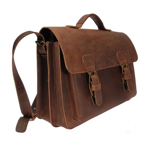 Ruitertassen Classic 2140 Leather Messenger Bag, Ranger Brown — Fendrihan