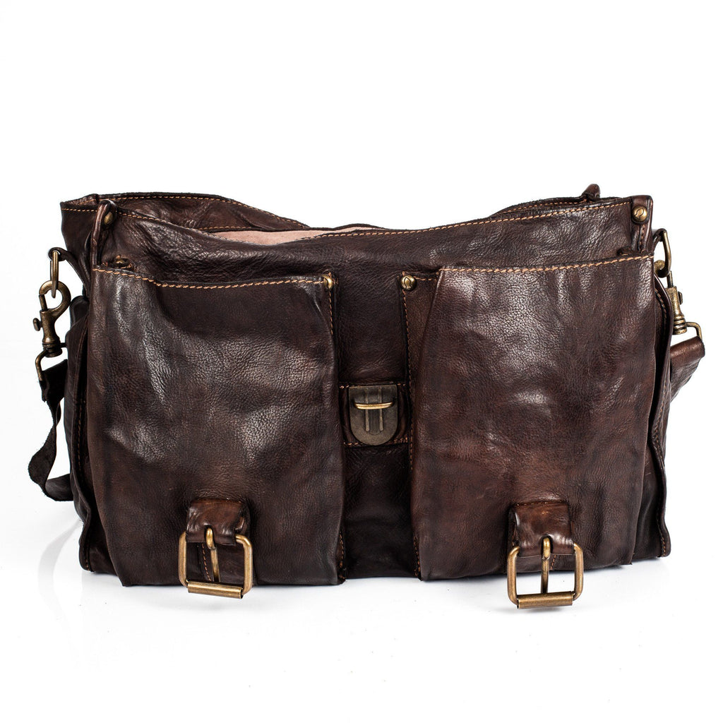 Campomaggi Messenger Bag, Dark Brown — Fendrihan