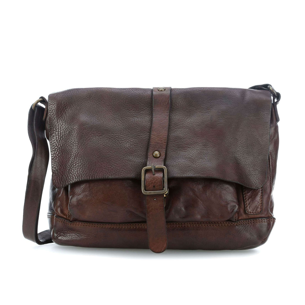 Campomaggi Crossbody Leather Bag, Dark Brown — Fendrihan