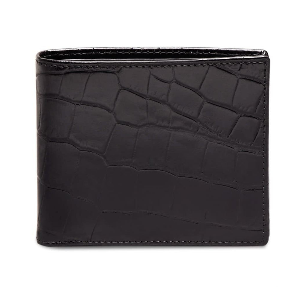 Ettinger Croco Billfold Leather Wallet with 6 CC Slots — Fendrihan