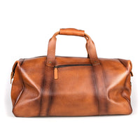 Manufactus Impero Large-Size Leather Travel Bag, Tobacco