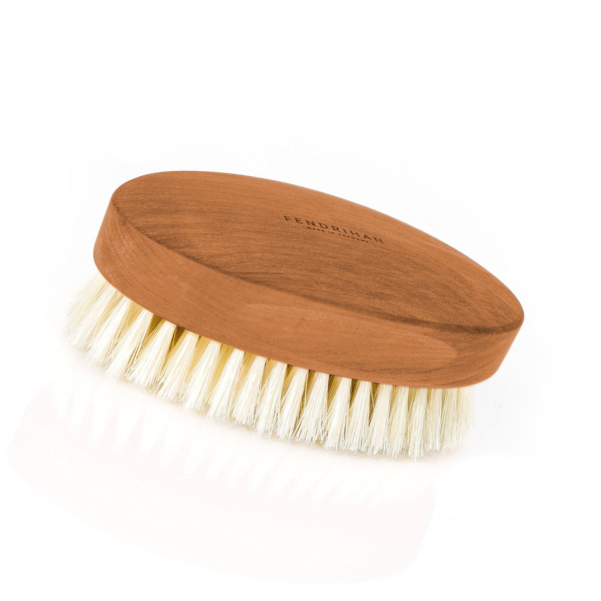 Mens Pearwood Military Hairbrush With Soft Light Bristles Made