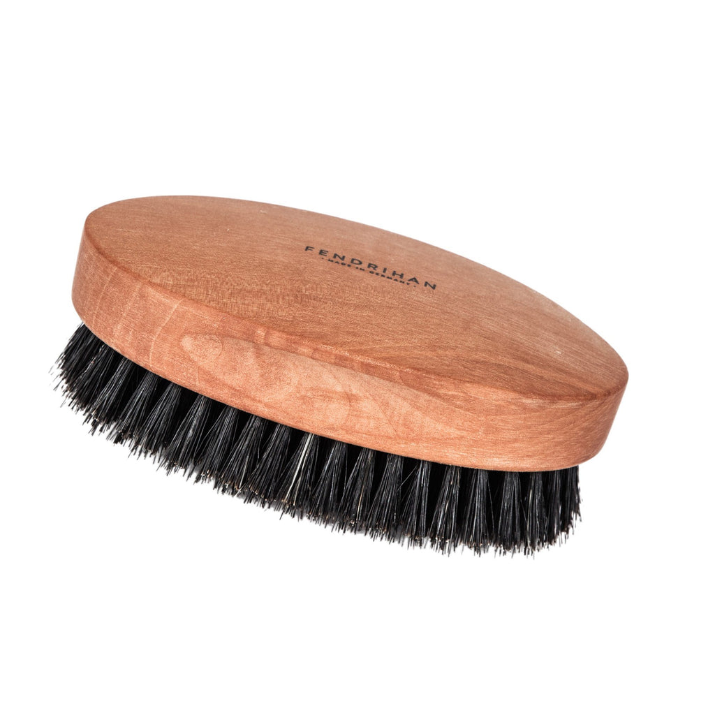 Men's Pearwood Military Hairbrush with Pure Soft or Wild Boar Bristles —  Fendrihan