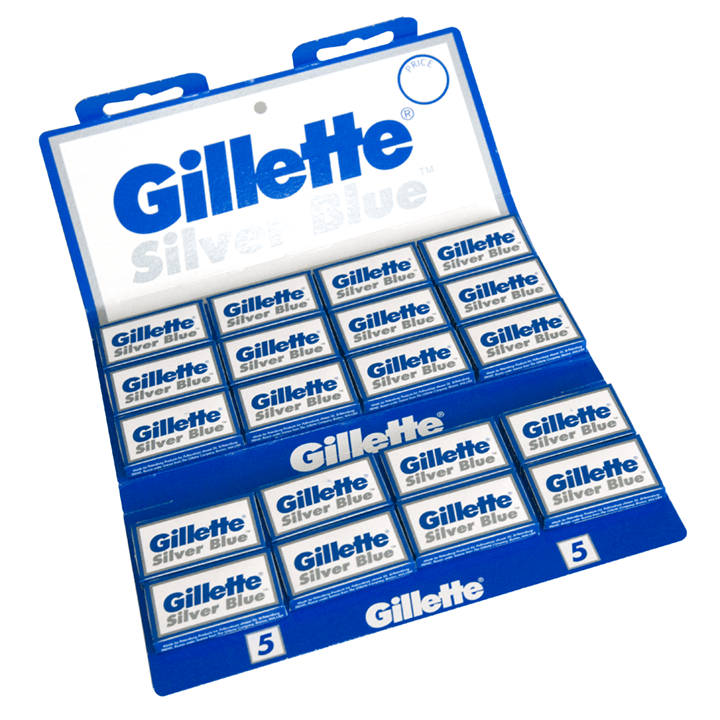gillette silver blue double edge razor blades