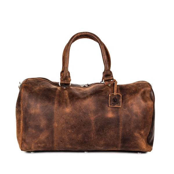 Leonhard Heyden Salisbury Travel Bag, Brown Leather - Fendrihan