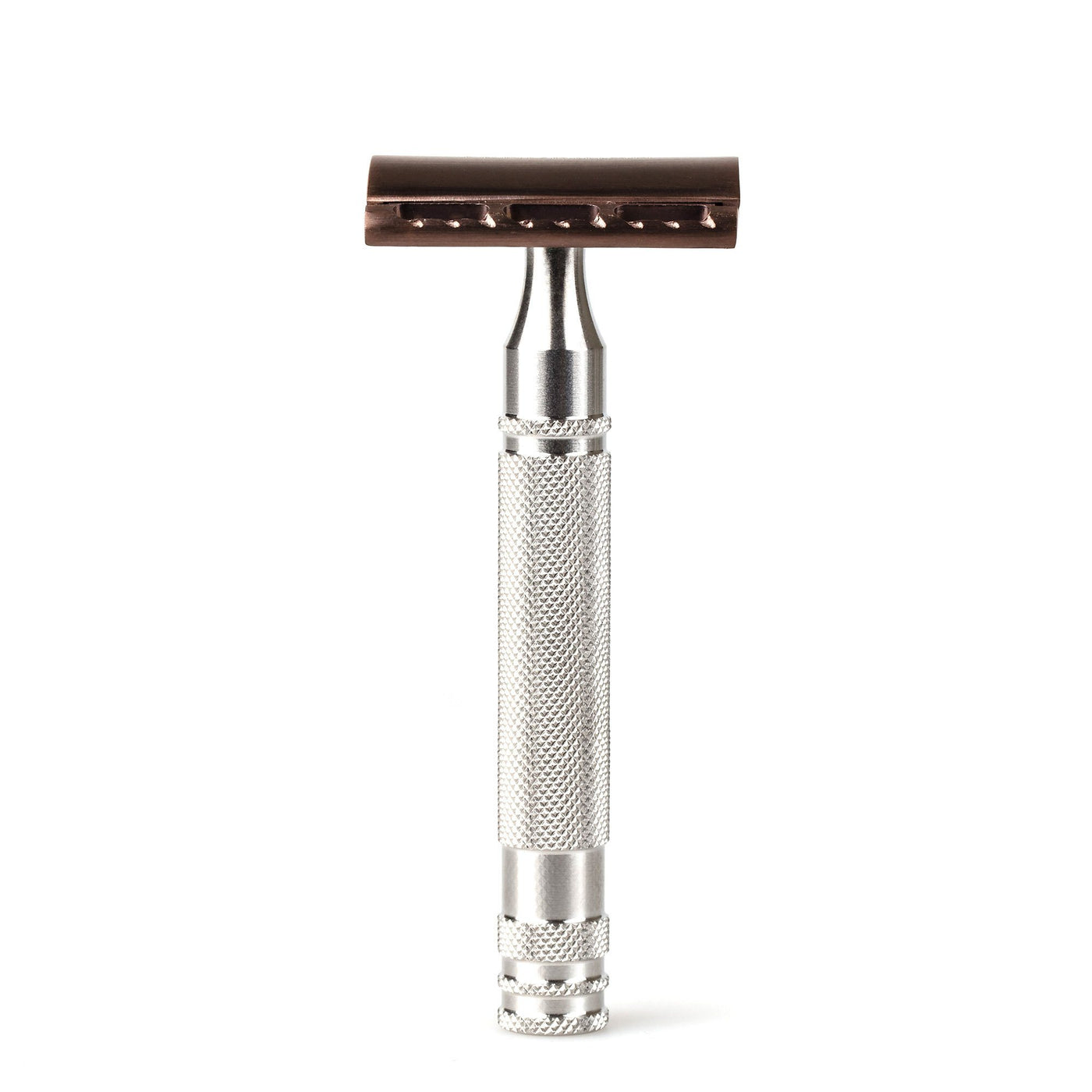 Fendrihan Stainless Steel Safety Razor with Bronze PVD Coated Head, Limited Edition