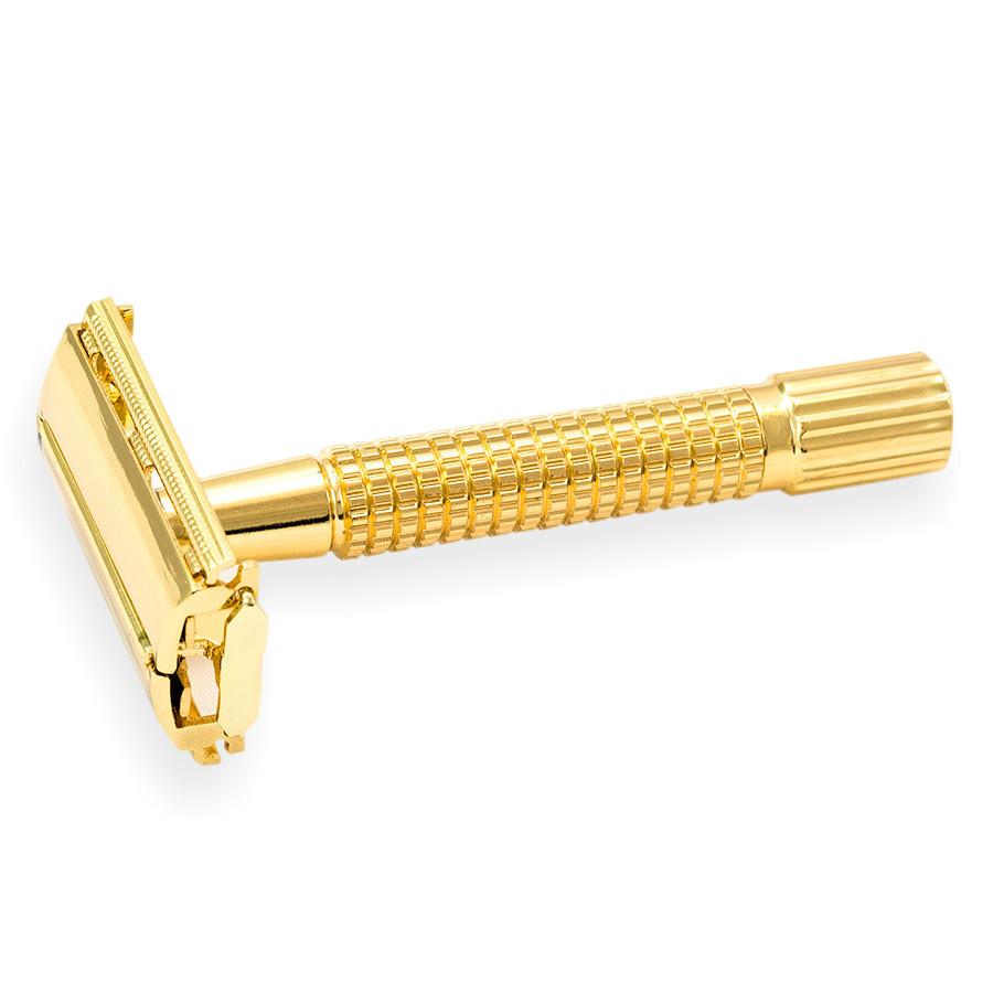 gold straight edge razor