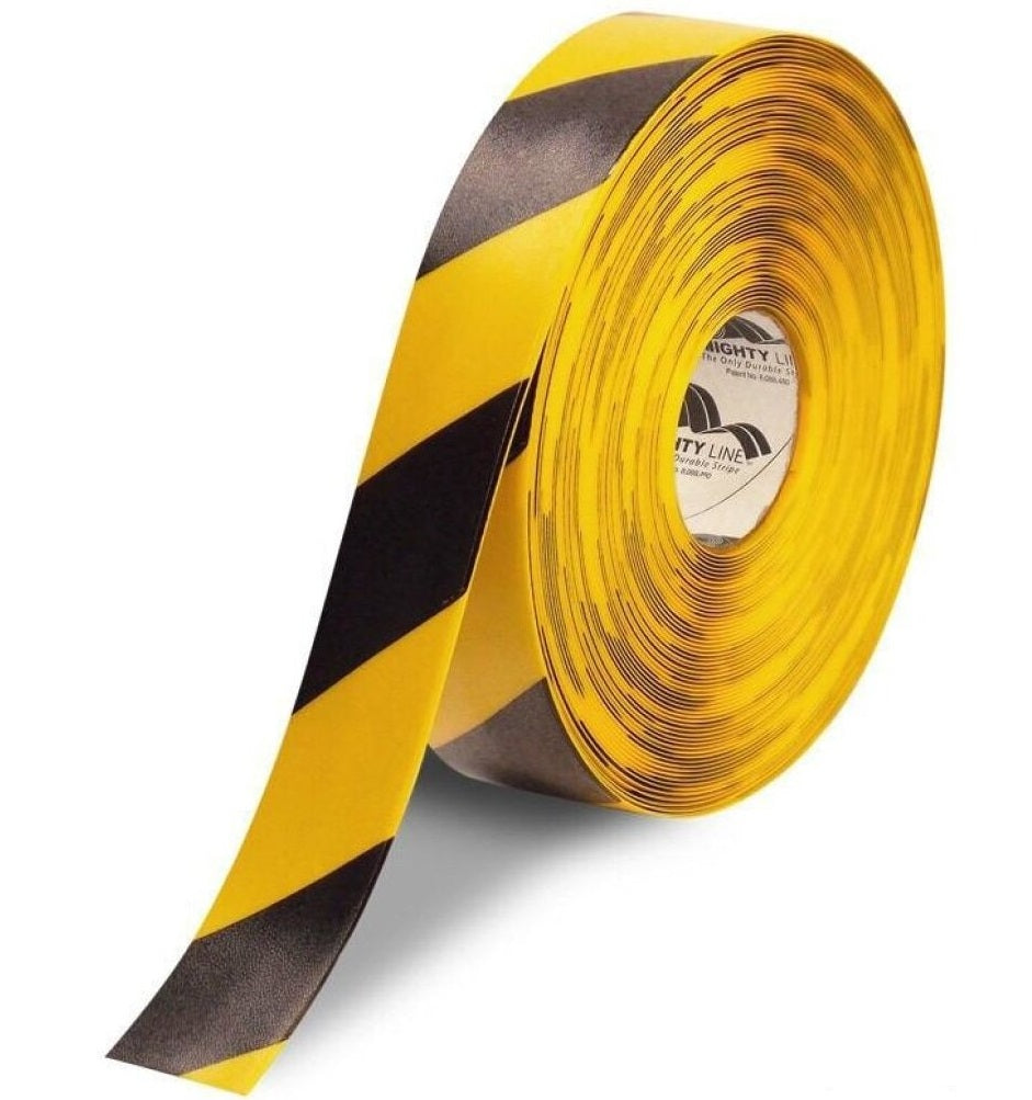 6 x 60' Black/Yellow Striped Heavy-Duty Tape Logic® Anti-Slip Tape - 1pk