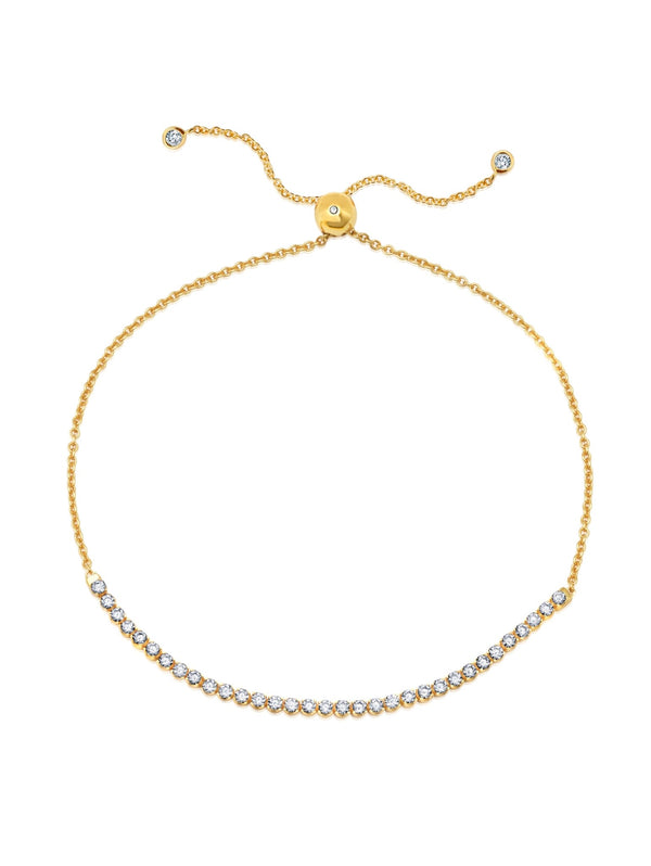 Crislu Layered Tennis Bracelet In Platinum | ModeSens