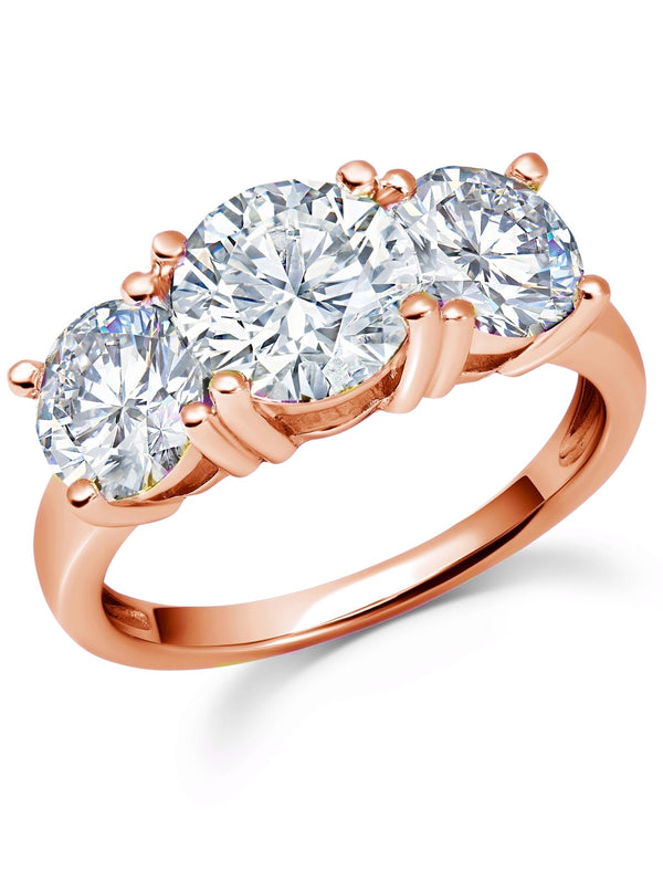 3-Stone Diamond Engagement Ring in Platinum | Jewelsmith