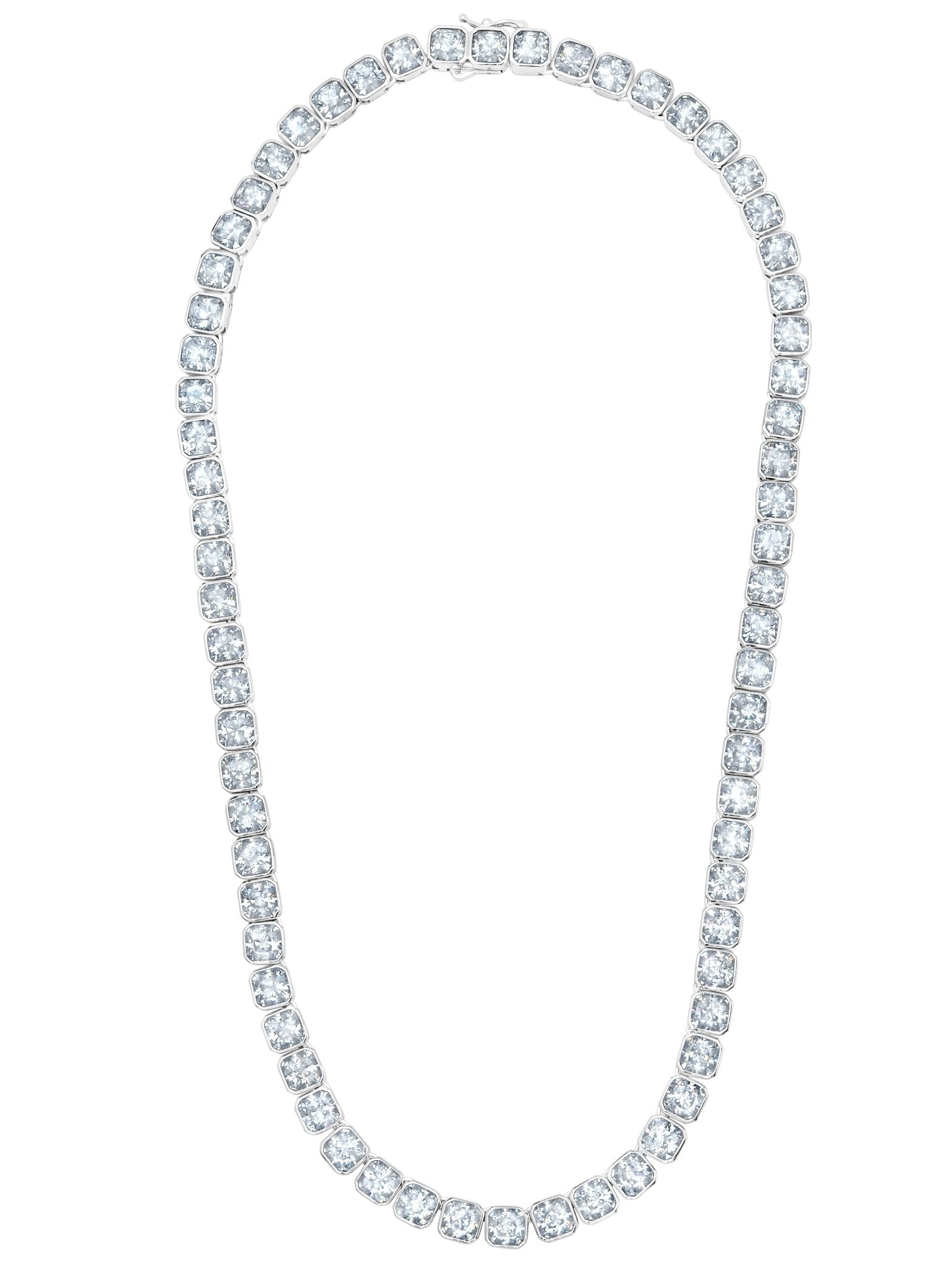 Opulence Tennis Necklace Finished in Pure Platinum - CRISLU product image