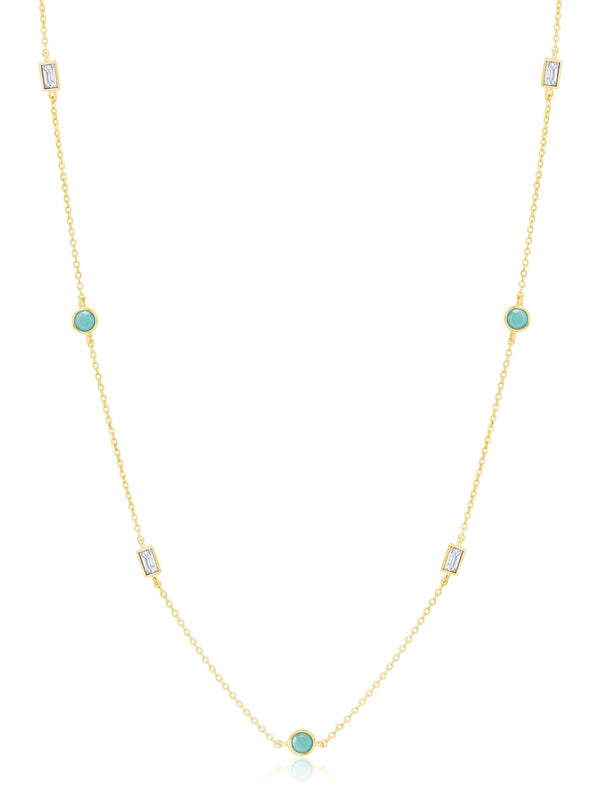 Amazon.com: GEMISTRY GG Collection Sonoran Turquoise Cabochon Gemstone Station  Necklace for Women in 925 Sterling Silver, 20 inch: Clothing, Shoes &  Jewelry