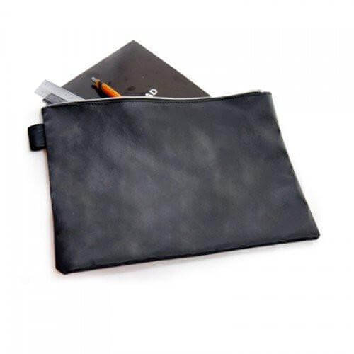 A4 Black Leather Document Pouch | AbrandZ Corporate Gifts