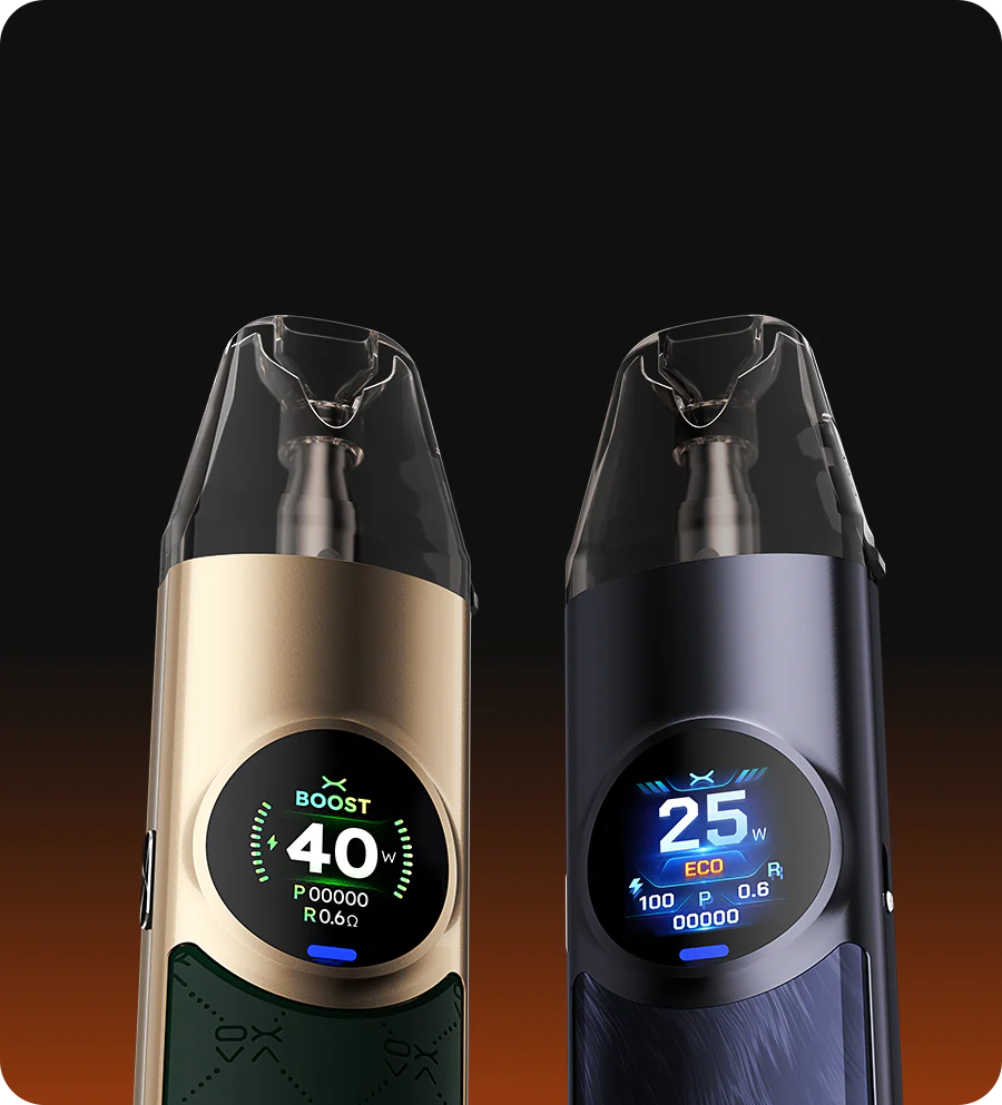 Oxva Nexlim Pod Kit showing two modes- boost  and eco