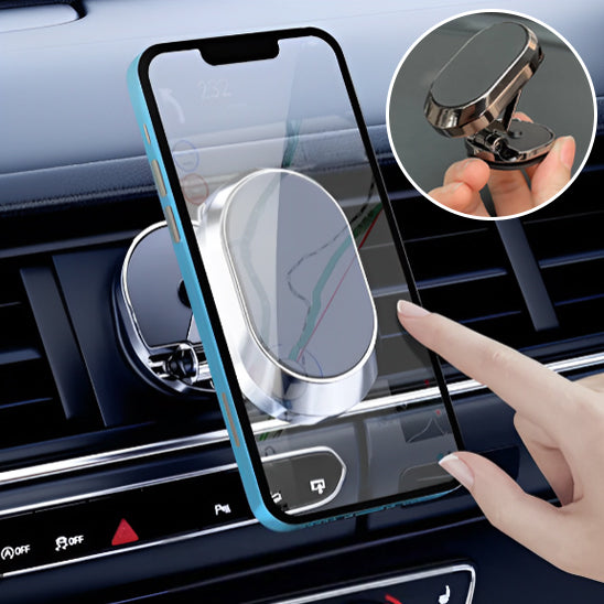 support-téléphone-magnétique-voiture-fixé-sur-grille-aération